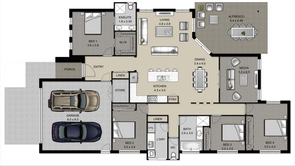 Albany Floor Plan Design
