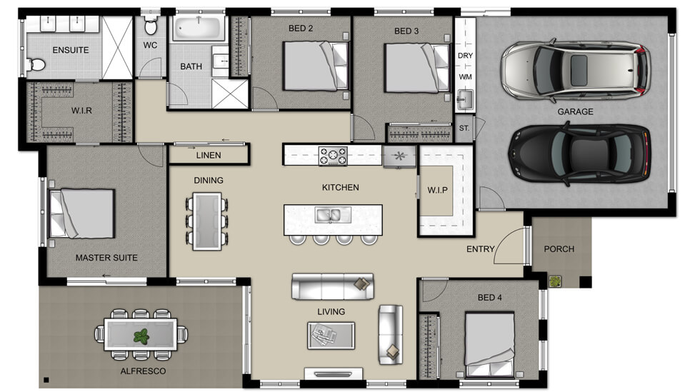 Addison Floor Plan Design