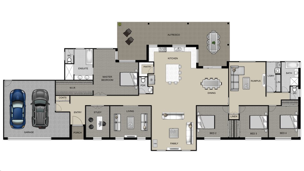 Angle Floor Plan Design
